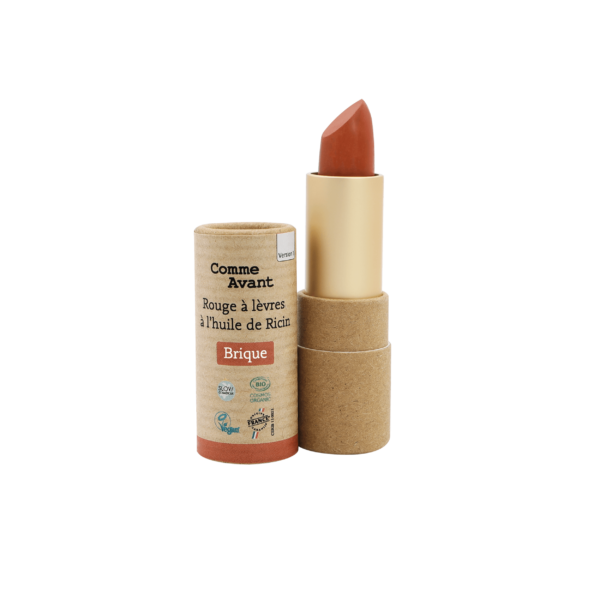 Rouge à lèvres naturel à l’huile de ricin – Teinte Brique – Image 2