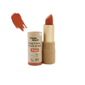 Rouge à lèvres naturel à l’huile de ricin – Teinte Brique