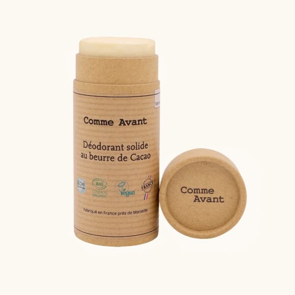 Déodorant solide sans parfum au beurre de cacao – Comme Avant – Image 2