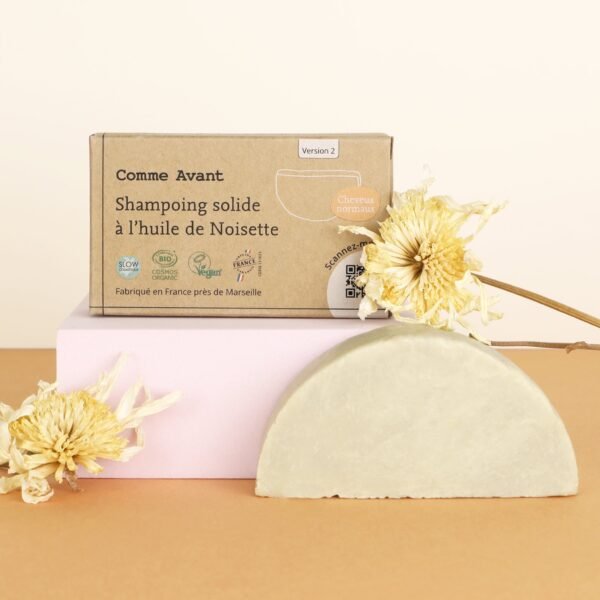 Shampoing Solide à l’Huile de Noisette (cheveux normaux) 70g–  Comme Avant – Image 2
